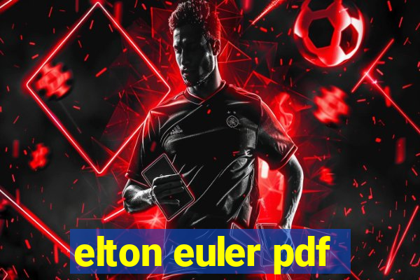 elton euler pdf