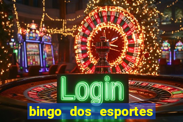 bingo dos esportes para imprimir