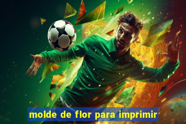 molde de flor para imprimir